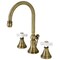 Kingston Brass KS2983PX Widespread Bathroom Faucet, Antique Brass KS2983PX - alternate 1